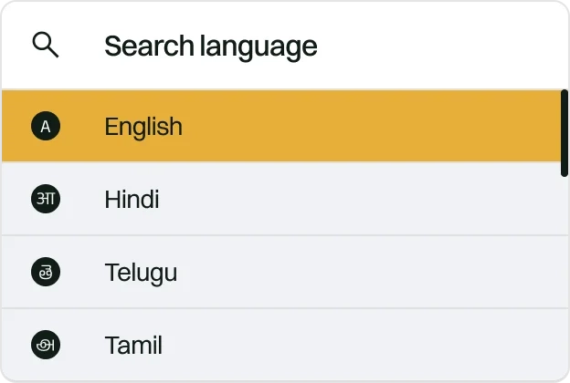 Search language